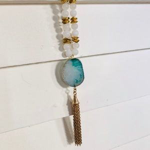 Turquoise Stone Pendant Necklace
